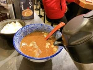 麺や兼虎・スープ割り