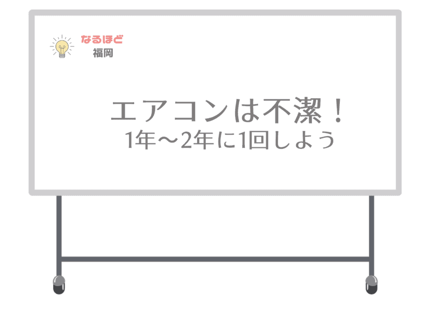 福岡でエアコンクリーニングをする頻度