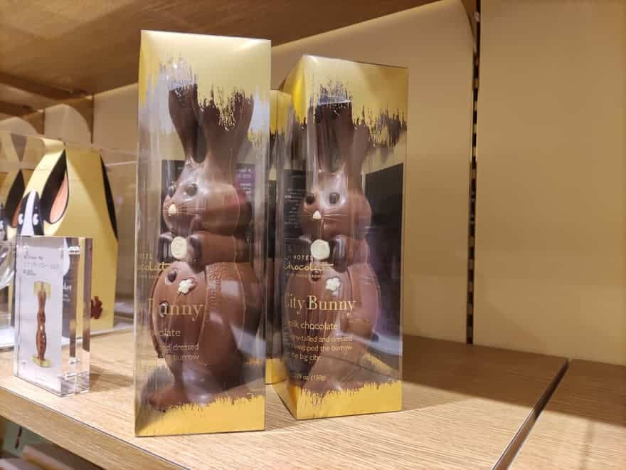 うさぎの形をしたチョコ