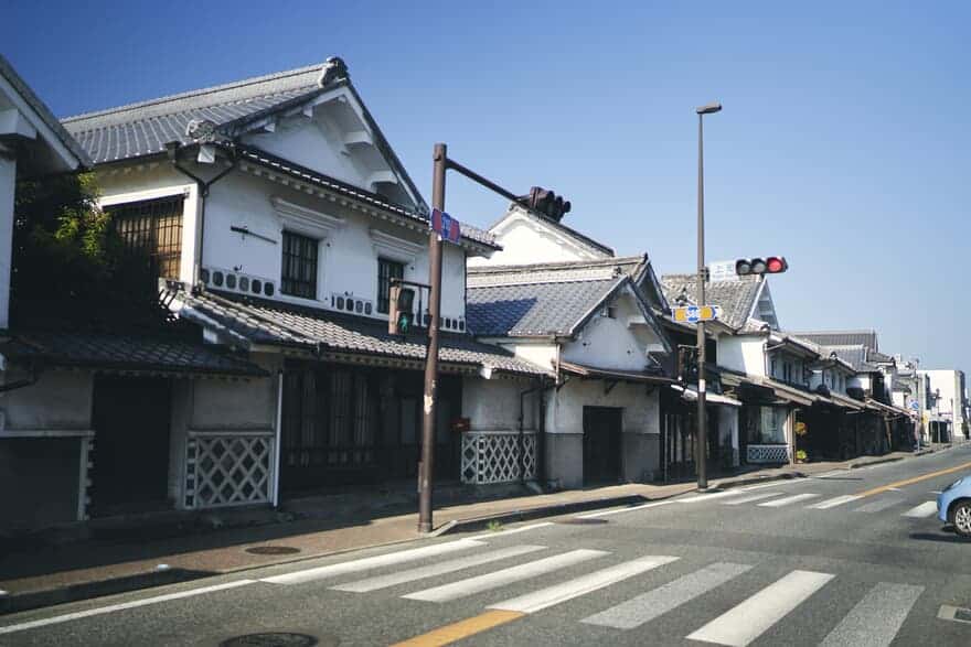 吉井町の白壁通り（うきは市）