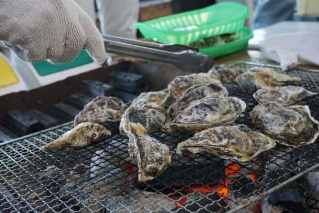 焼き牡蠣